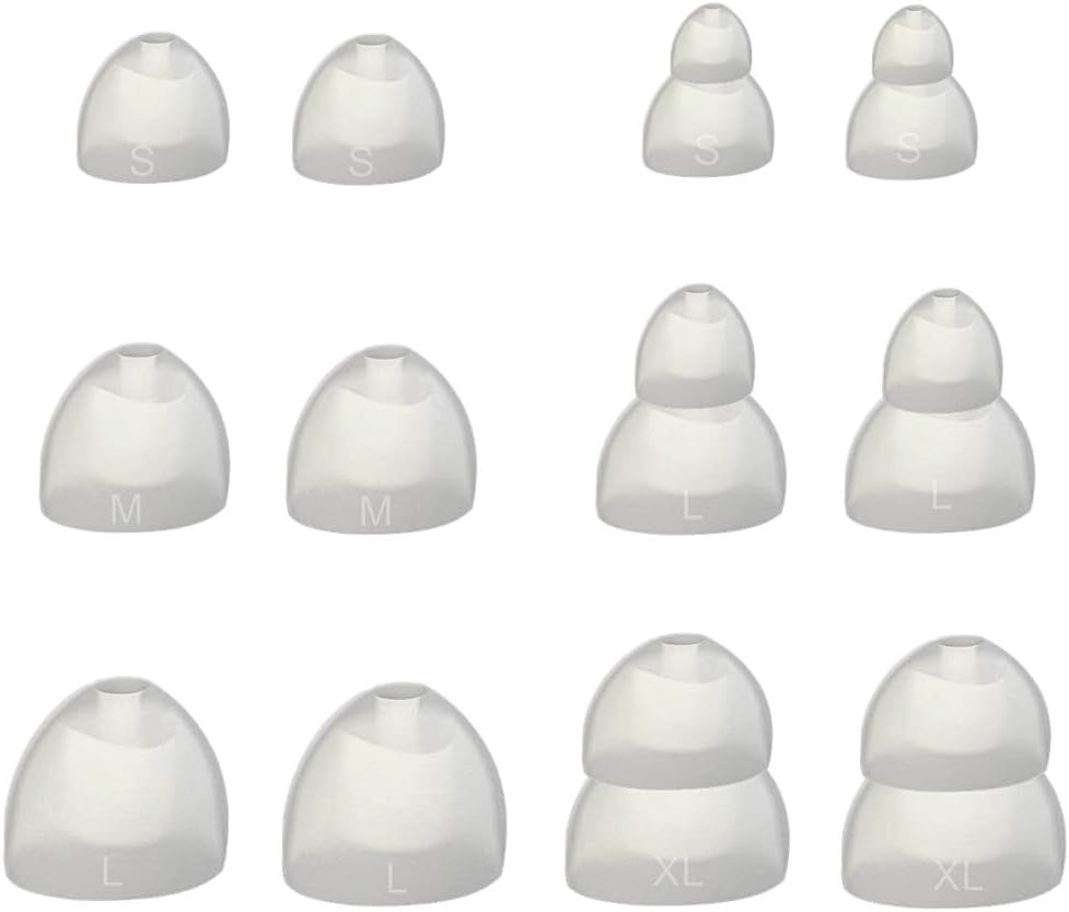 Oval Comfortable Fit Kit Compatible with Shure SE110, SE115, SE210, SE215, SE315, SE420, SE425, SE530 PTH, SE535, E3c, E4c, E4G, E5c, I3C, I4C and SCL3, SCL4, SCL5 Earphones- Replacement Eartips Buds