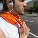 High Visibility Reflective Safety Face Clothing - Neck Gaiter, Bandana Dust Mask, Sun Shade Shield, Multifunctional Headwear (ORANGE) (3)