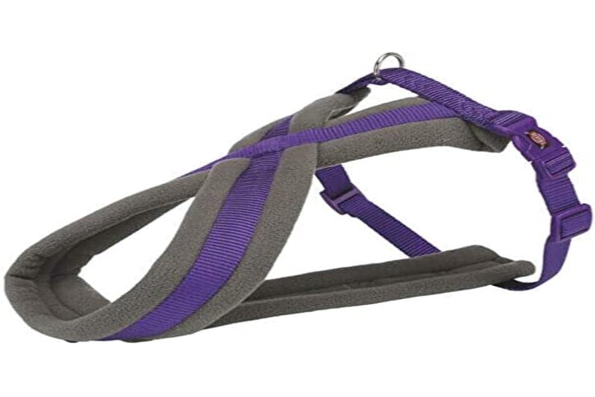 TRIXIE NEWPrem Comfort Dog Harness, L-XL, 70-110 cm/25 mm, Purple, Dog