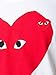 Comme des Garcons PLAY Small Eyes Heart Graphic T-Shirt, White