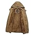 H.T.Niao Jacket8935C3 Men 's Korean Version of Leisure Plus Cotton(Khaki,Size M)
