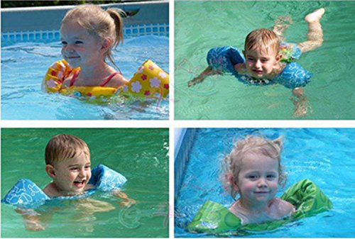 Ivie Swim Arm Bands Float Vest Puddle Jumper Basic Life Jacket Water Pool Beach Swimming Training Aids Device for Kids to Learn Swimming Weighing from 30 to 66 lbs (Princess) - Thumbnail 4