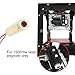 WER Laser Head, Blue-Violet 405nm Laser Head for 1500mW DIY Laser Engraver Printer Head Engraving Emitter Focusable Semiconductor Laser Accessories