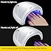 Modelones 48W 24W UV LED Nail Lamp-Nail Dryer Nail Light for Gel Nail Polish with 3 Timer Setting Senor for Fingernail and Toenail Curing