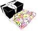NECCO Large Classic Sweethearts Conversation Hearts, 3 lb Bag in a BlackTie Box