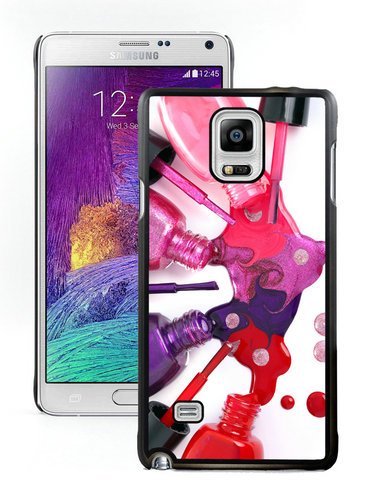 Note 4 Case,nail polish Black Samsung Galaxy Note 4 Shell Phone Case
