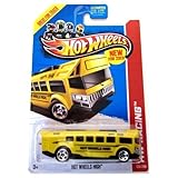 Hot Wheels New For 2013 HW Racing Hot Wheels High Bus Yellow #120/250