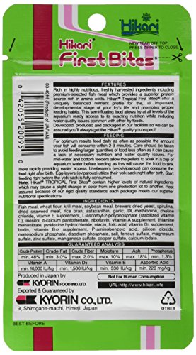 Hikari Tropical First Bites Fish Food, 0.35 oz (10g)