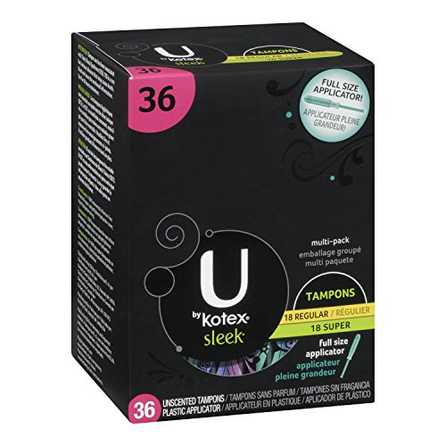 U By Kotex Sleek* Tampons, Multipack Absorbency, 36 Count Buy Online