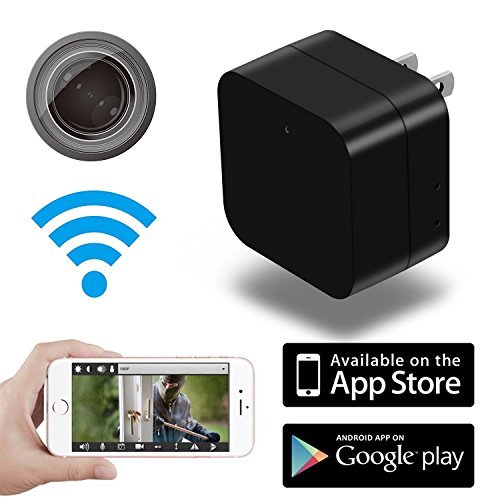 New Hidden Spy Camera Charger, Wireless WiFi Camera Remote View Hidden Spy Camera USB Phone Wall Charger Motion Detection for Home Security Nanny/Baby/Pet Monitor Video Recorder