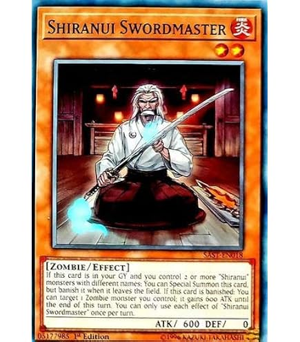 Yu-Gi-Oh! Einzelkarte – Shiranui Samurai (HISU-EN049) – Super Rare, 1. Edition, Aus Hidden Summoners