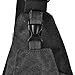 Cuteme Men's Small Canvas Military Messenger Shoulder Travel Hiking Bag Backpack (BLACK)