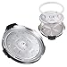 GoWISE USA GW22703 12-in-1 Multifunctional Electric Pressure Cooker with Measuring Cup, Spoon, and Stainless-Steel Steam Rack and Basket, 6-QT