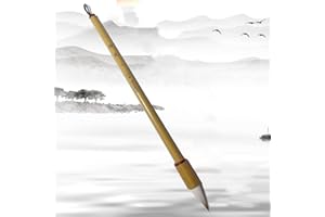 CA Society Chinese Calligraphy Brush, Bamboo Small Sumi Brush, Chinese Calligraphy Brush Goat Hair, Chinese Brush Painting Writing Brush