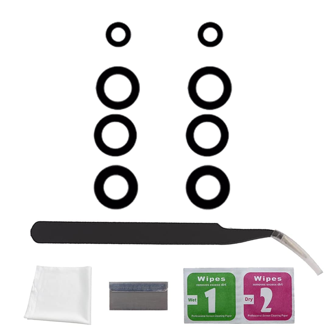 Eonpam 2 Pack Rear Back Camera Lens Glass Replacement for (OPPO Reno5 Pro) Original Quality with Professional Repair Kit