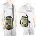 Vanlison Vertical Messenger Bag, Crossbody Bag, Shoulder Bag Work Satchel for Tablets Green