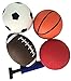 Set of 4 Inflatable Sports Balls for Kids (Soccer Ball, Basketball, Football, Volleyball) with Pump By Bo Toys