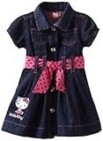 Hello Kitty Baby Girls' Button Down Dress with Polka Dot Belt