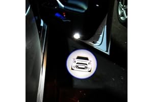 AKARIN 2Pcs Door Lights Logo for Mi ni r55 r56 r57 r58 r59 r60 r51 f54 f56 f55 f57 f60 f65 u25 Puddle Light Car Door Logo Light Projector Courtesy LED Ghost Shadow Lamps Accessories (r60)