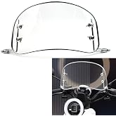 Windshield for Scooter Motorcycle Windscreen Wind Proof for Electric Bike (Clear)