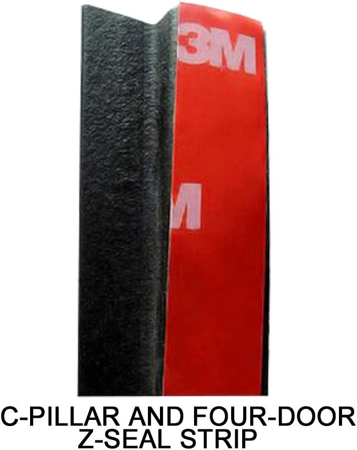 Parlmu Rubber Seal Z Shape Trim Lok Automotive Car Window Door Weatherproof Soundproofing Weather Strip Edge Noise Insulation Black