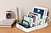 Okra 7-Port Hub USB Desktop Universal Charging Station Multi Device Dock for iPhone, iPad, Samsung Galaxy, LG, Tablet PC and all Smartphones and Tablets (White)