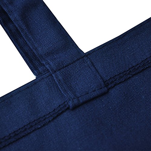 Augbunny 100% Cotton Canvas Shopping Tote Bag Grocery Bag 4-pack - Thumbnail 6