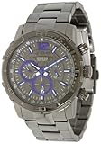 Guess U17529G1 chrono gunmetal dial stainless steel bracelet men watch NEW
