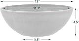 PSW Arcadia M30DC Garden Bowl 12x4.5 Dark Charcoal Plant Container view 4