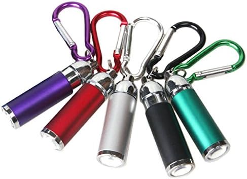 Zeavola Super Mini LED Flashligt ,Carabiner Keychain Outdoor for Hiking Climbing