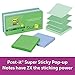 Post-it Super Sticky Pop-up Notes, 2x Sticking Power, 3 in x 3 in, Bora Bora Collection, 10 Pads/Pack, 90 Sheets/Pad (R330-10SST) primary