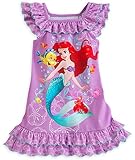 Disney Store Ariel Little Girls' Purple Ruffles Nightgown