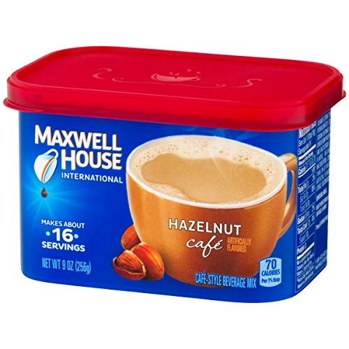 Maxwell House International Cafe Hazelnut Instant Coffee(9 oz Canister