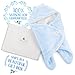 Receiving Blanket Wrap Swaddle-For Newborn Baby Nursery -Perfect Baby Shower Gift For Baby Boys-Super Soft -100% Plush Coral Fleece Double Layered Fabric - Blue Stars- With Gift Box (Blue) …