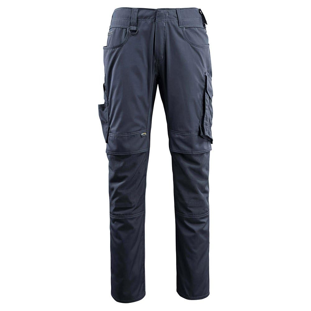 Mascot 16079-230-010 Lemberg Unique Extra Lightweight Trouser with Kneepad Pockets, Size 90C56, Dark Navy
