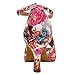HXYOO Indoor Dance Shoes Women Latin Ballroom Salsa Floral Satin 3