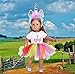 ebuddy 4pc Dolls Unicorn Clothes Includs Jumpsuit,Headband, Tutu, Shoes for 18 inch Dolls