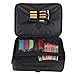 Hotrose Professhional Large Space Makeup Brush Bag - Cosmetic Artist Organizer Kit - Handle Shoulder Bag - Travel Box (Large)