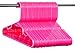 30pk Made in USA Baby Hangers | Kids Hangers for Children's Clothes, Toddler Outfits and Clothing | 20 50 100 Pack Available | Kid Plastic Hanger for Closet and Nursery | Child Kid Hangars (Pink)