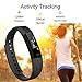 Fitness Tracker Smart Bracelet ANCwear ID115 Bluetooth Call Remind Remote Self-Timer Smart Watch Activity Tracker Calorie Counter Pedometer Sport Band Sleep Monitor For Android iOS Phone