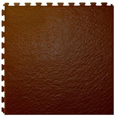 ITtile 19RD-00-0045 Slate Hidden Interlocking Tile, Basic, Red/Rouge/Rojo Tan/Bronzage/Bronceado, 6-Pack
