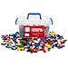 Best Choice Products Deluxe 1000-Piece Building Brick Blocks Set w/ Carrying Case, 14 Shapes, 10 Colors - Multicolor