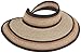 San Diego Hat Company Women's One Size Ultrabraid Visor with Ribbon Trim and Black Velcro, Mixed Brown