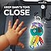 Baby Car Mirror - for Boys and Girls - with Accessories Hook! Back Seat View of Infant or Newborn in Rear-Facing Child Car Seat! Perfect Shower or Baby Registry