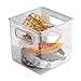 InterDesign Linus Plastic Countertop, Closet, and Vanity Organizer, Storage Bin for Bathroom, Bedroom, Office, Craft Room, Kitchen, Cube
