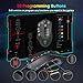 PICTEK Customizable RGB Backlit Gaming Mouse Wired, 10 Programmable Buttons, 12000 DPI, Fire & Sniper Button, Weight and Balance Tuning, Lag-free Ergonomic Game USB PC Computer Micethumb 4