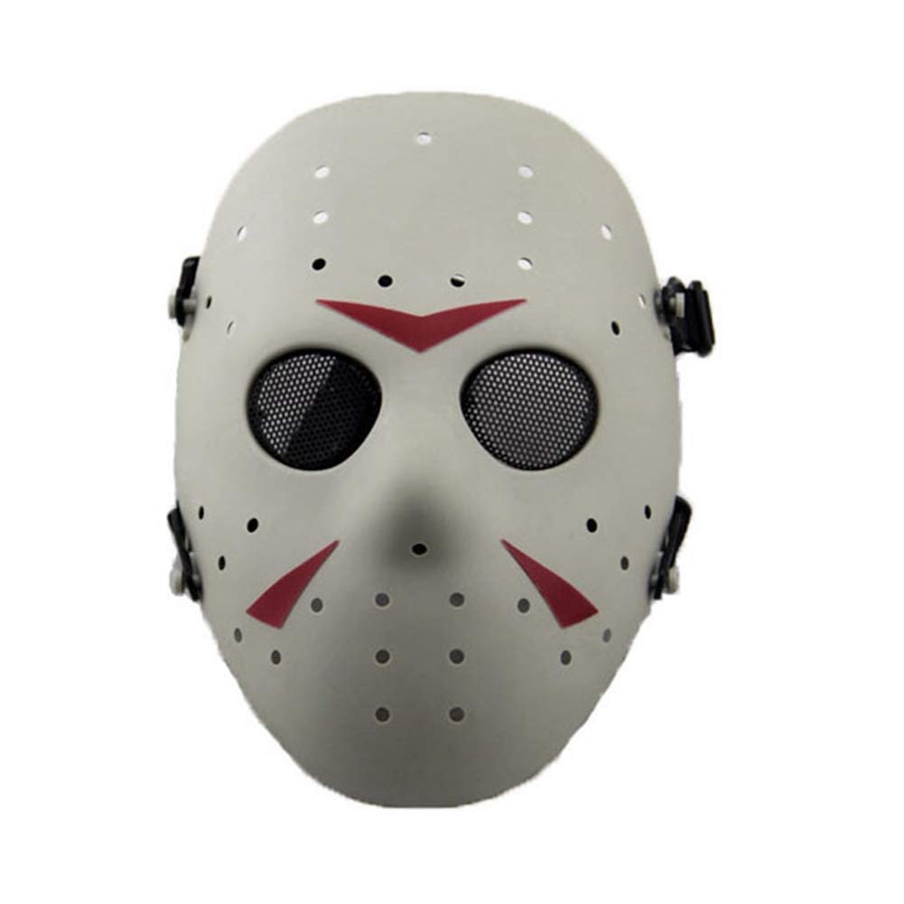 WISEONUS Paintball Mask, Airsoft Mask Full Face Protective Mask Metal Mesh Tactical Mask for Hunting Shooting CS Games Halloween