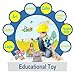 idoot Magnetic Blocks Building Set for Kids, Magnetic Tiles Educational Building Construction Toys for Boys & Girls with Storage Bag - 56Pcs