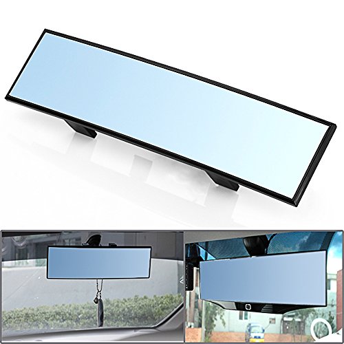 Buy AntiGlare Blue 300mm Wide Curve Convex Clip On Rear View Mirror Car SUV Van Pickup Online