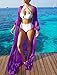 Women Chiffon Bikini Swimsuit Cover Up Flowy Kimonos Cardigans Beach Coverups Summer Beach Dress (Green, M)